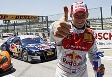 Für Mattias Ekström geht ein Traum in Erfüllung: Der Audi-DTM-Pilot absolviert auf Einladung von Red Bull Testfahrten in einem NASCAR-Fahrzeug auf dem Virginia International Raceway. Foto: ITR/auto-reporter.net 